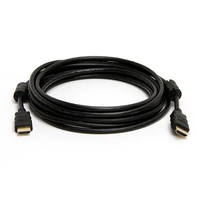 Cmple 468-N 30AWG HDMI Cable with Ferrite Cores - Black -15FT