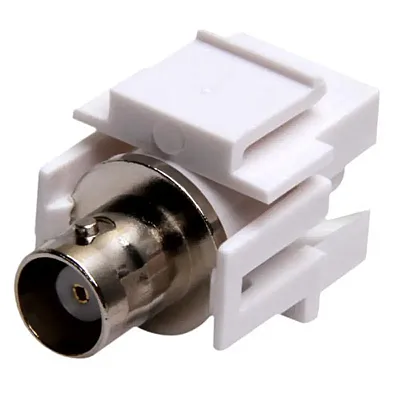 Cmple 473-N Keystone Jack-Modular BNC WHITE