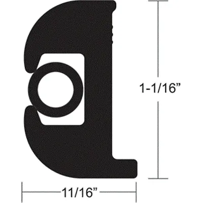 TACO Flex Vinyl Rub Rail Kit - Black w/Black Insert - 70&#039;