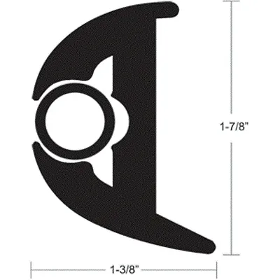 TACO Flex Vinyl Rub Rail Kit - Black w/Black Insert - 50&#039;
