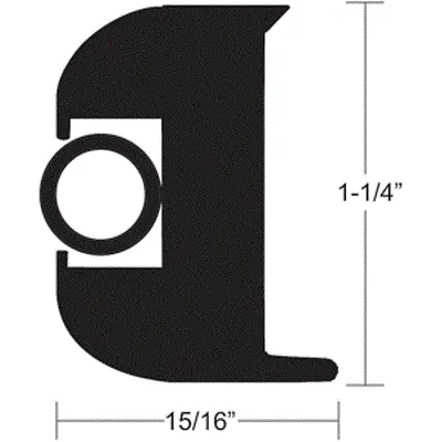 TACO Flex Vinyl Rub Rail Kit - Black w/Black Insert - 70&#039;