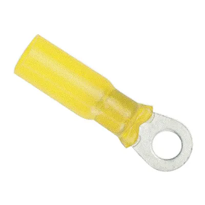 Ancor 12-10 Gauge - 1/4&quot; Heat Shrink Ring Terminal - 100-Pack