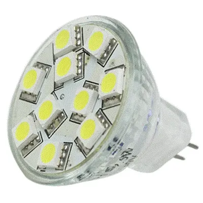 Lunasea MR11 LED Bulb - 10-30VDC/2.2W/140 Lumens - Warm White