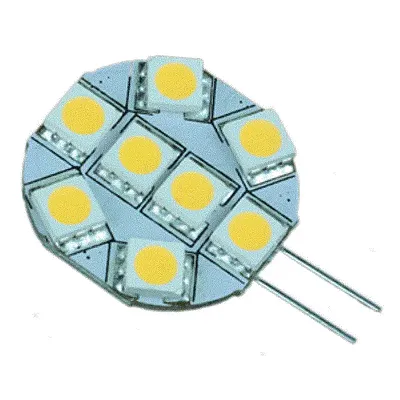 Lunasea G4 8 LED Side Pin Light Bulb - 12VAC or 10-30VDC/1.2W/12