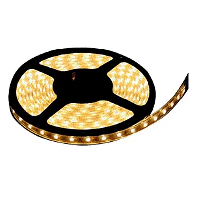 Lunasea Flexible Strip LED  - 2M w/Connector - Warm White - 12V