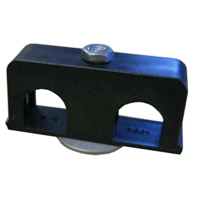 Weld Mount Double Poly Clamp f/1/4&quot; x 20 Studs - 3/8&quot; OD - Requi