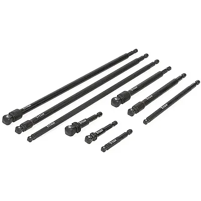Titan 9 Pc Impact Wobble Socket Adapter Set