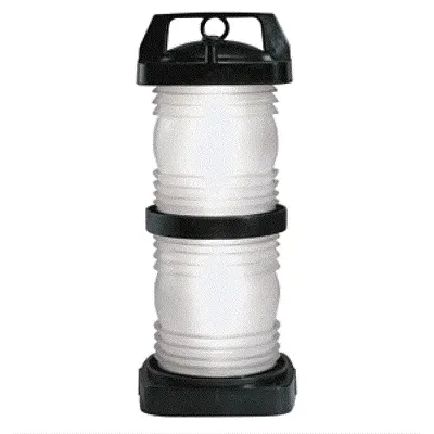 Perko Double Lens Navigation Light - Masthead Light - Black Plas