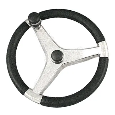 Schmitt Evo Pro 316 Cast Stainless Steel Steering Wheel w/Contro