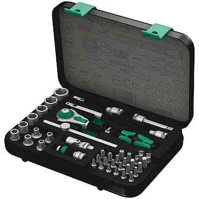 Wera Sae 1/4??? Drive Speed Ratchet Set (41-Piece Set)