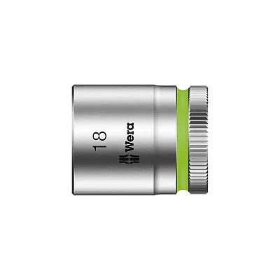 Wera Zyklop 3/8&quot; Drive Metric Socket - 18Mm