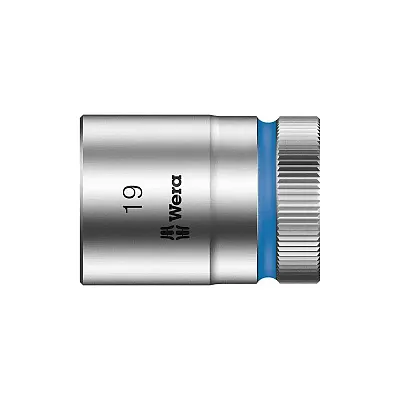 Wera Zyklop 1/2&quot; Drive Metric Socket - 19Mm