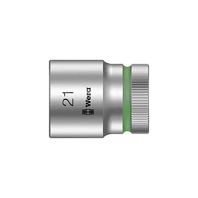 Wera Zyklop 1/2&quot; Drive Metric Socket - 21Mm