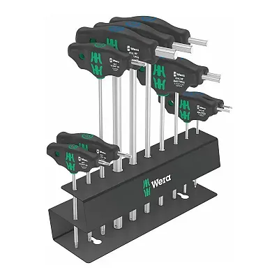 Wera &#039;Bicycle Set 6&#039; Metric T-Handle Hex-Plus Driver Set With Rack (10 Piece)