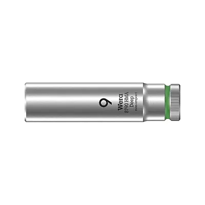 Wera Deep Socket 1/4??? Drive 6 Point Socket ??? 9 X 50Mm