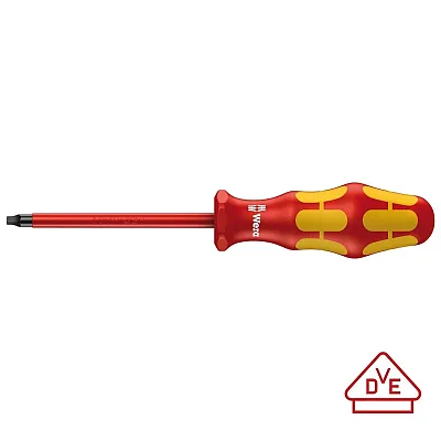 Wera Vde Insulated Screwdriver: Sq #2 X 100Mm