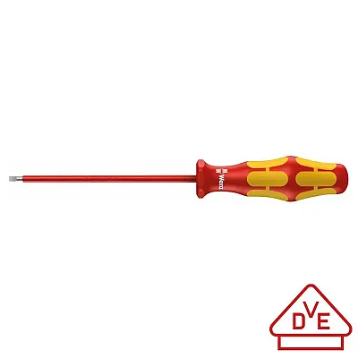 Wera Screwdriver: Vde Insulated Slotted 3.0Mm X 100Mm (Without Lasertip)