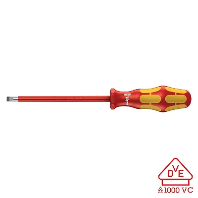 Wera Screwdriver: Vde Insulated Slotted 5.5Mm X 125Mm (With Lasertip)