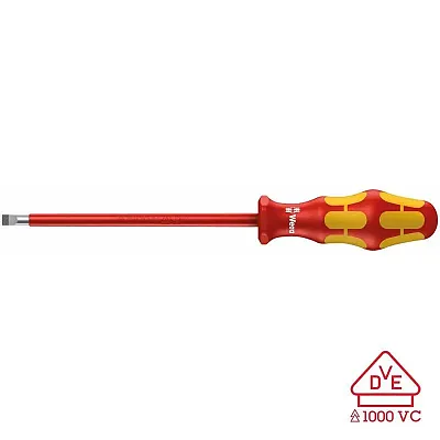 Wera Vde Insulated Screwdriver: Slotted 6.5Mm