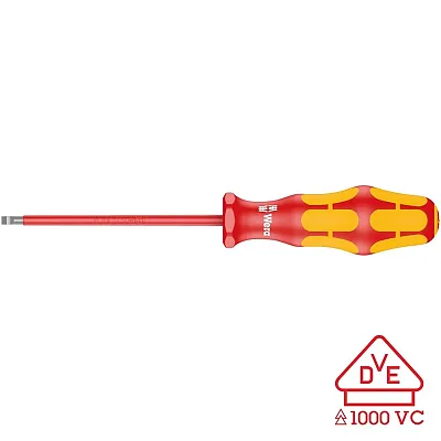 Wera Screwdriver: Insulated Slotted 1.2Mm X 80Mm (With Lasertip)