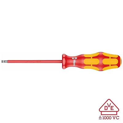 Wera Vde Insulated Screwdriver: Slotted 8Mm