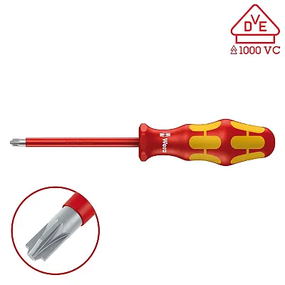 Wera Vde Insulated Screwdriver (Plus/Minus): Pz/S #2 X 100 Mm