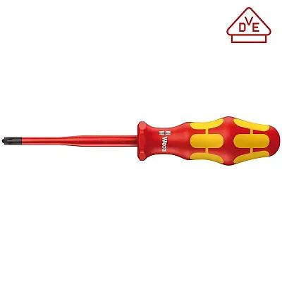 Wera Vde Insulated Screwdriver: Plusminus Ps# 2 X 100Mm (Pozidriv/Slotted)