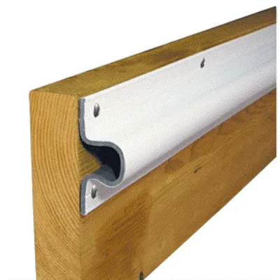 Dock Edge &quot;C&quot; Guard PVC Dock Profile - (4) 6&#039; Sections - White