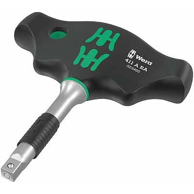 Wera T-Handle Socket Driver Adapter With Ratchet Function (1/4&quot;?? Drive)