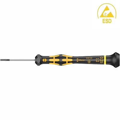 Wera Esd-Safe Kraftform Micro Screwdriver ??? Slotted 1.2 X 40 Mm
