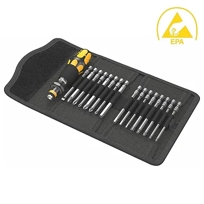Wera Esd Screwdriver Multi-Bit Set With Bit Holder (17 Piece)