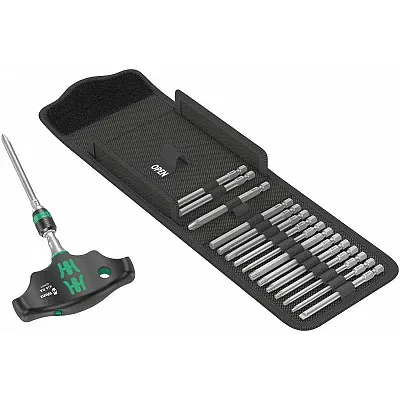 Wera Kraftform Kompakt 400 Ra Imperial Set 1 T Handle Bit Holder Ratchet Functio