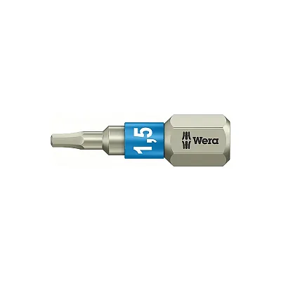Wera Stainless Screwdriver Bit: Hex-Plus 1.5 X 25Mm