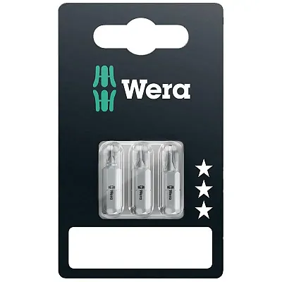 Wera Pozidriv Screwdriver Bits (3 Piece Set)