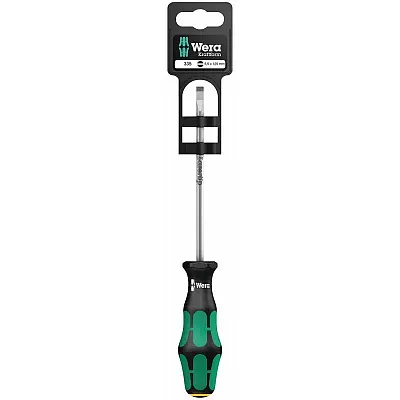 Wera Screwdriver: Slotted 5.5Mm X 80Mm Lasertip (On Hang-Tag)