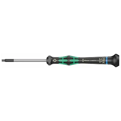 Wera Micro Electronics Precision Metric Hex-Plus Screwdriver - 2.5Mm X 60Mm