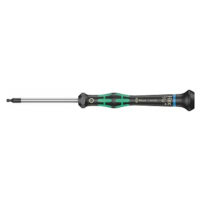 Wera Precision Screwdriver: Ball-End Hex 3/32&quot; X 60 Mm