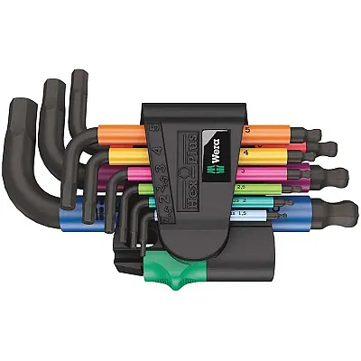 Wera Long Shaft Metric Allen Wrench Set (9-Piece Set)