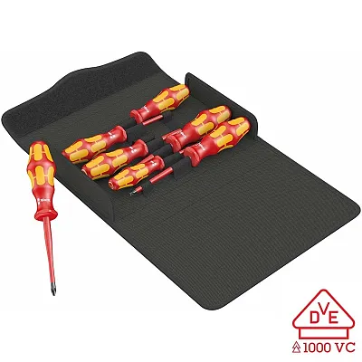 Wera Vde Insulated Screwdriver Set (7-Piece Set)