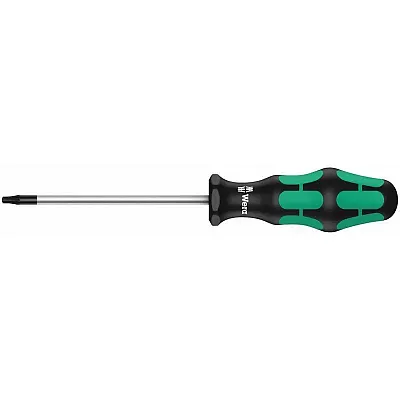 Wera Screwdriver: Tamper-Proof Torx Bo Tx #15 X 80Mm (With Bore Hole)