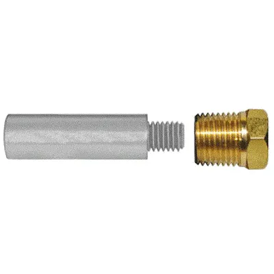 Tecnoseal E3 Pencil Zinc w/Brass Cap