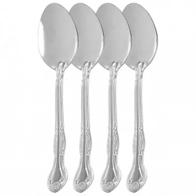 Gibson Home Abbie 4 Piece Stainless Steel Dinner Spoon Set