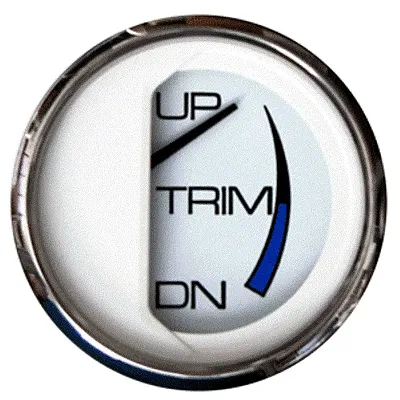 Faria Chesapeake White SS 2&quot; Trim Gauge (Mercury/Mariner/Mercrui