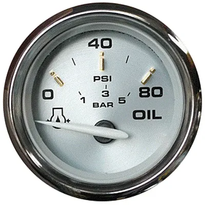 Faria Kronos 2" Oil Pressure Gauge - 80 PSI