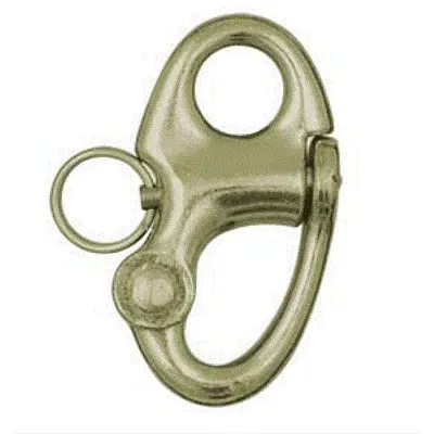 Ronstan Brass Snap Shackle - Fixed Bail - 59.3mm(2-5/16&quot;) Length
