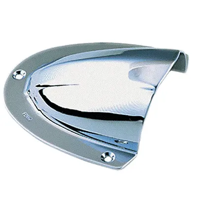 Perko Clam Shell Ventilator - Chrome Plated Brass - 4&quot; x 3-3/4&quot;