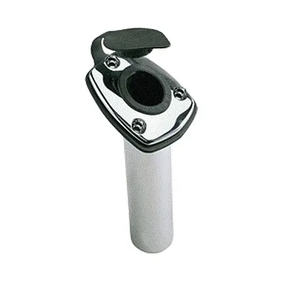 Perko Fishing Rod Holder - 65&deg; Angled Flush Mount - Chrome P