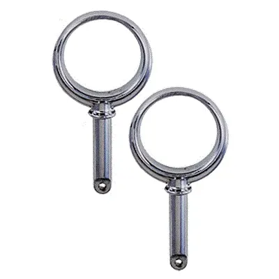 Perko Round Type Rowlock Horns - Plain Zinc