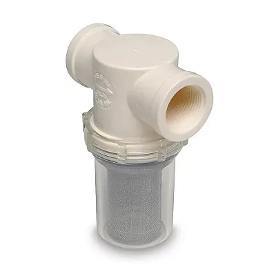 Shurflo by Pentair 1-1/4&quot; Raw Water Strainer w/Bracket &amp; Fittings - 20 Mesh
