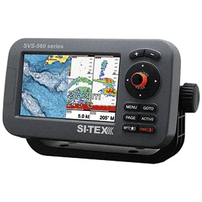 SI-TEX SVS-560CF-E Chartplotter - 5&quot; Color Screen w/External GPS